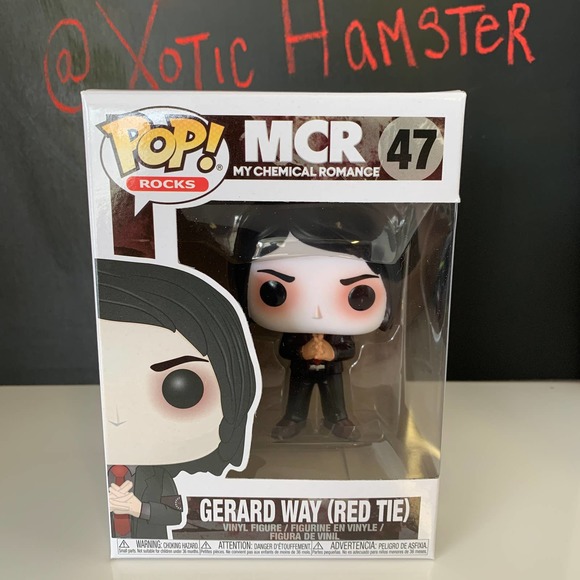 Funko Pop Rocks My Chemical Romance MCR Gerard Way Red Tie Vaulted - Picture 2 of 7